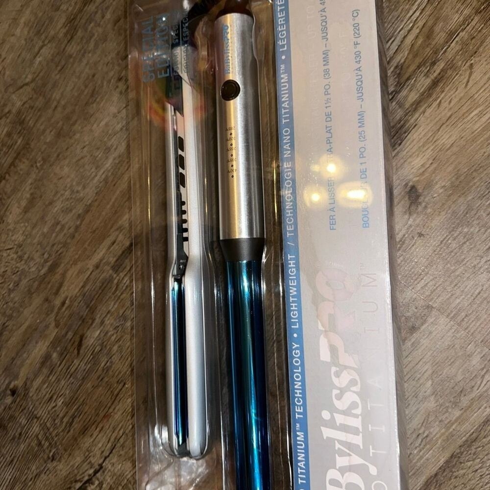 Babyliss PRO Nano Titanium Ultra Thin Flat Iron & Curling Wand Limited